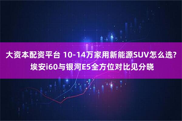 大资本配资平台 10-14万家用新能源SUV怎么选? 埃安i60与银河E5全方位对比见分晓