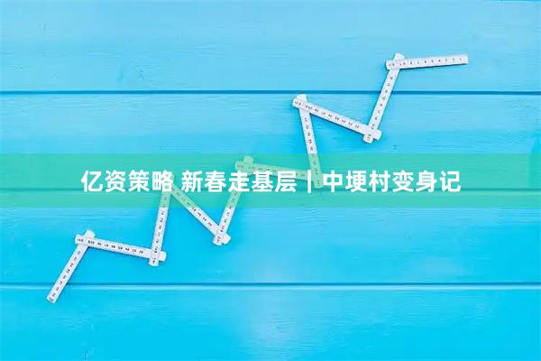 亿资策略 新春走基层｜中埂村变身记